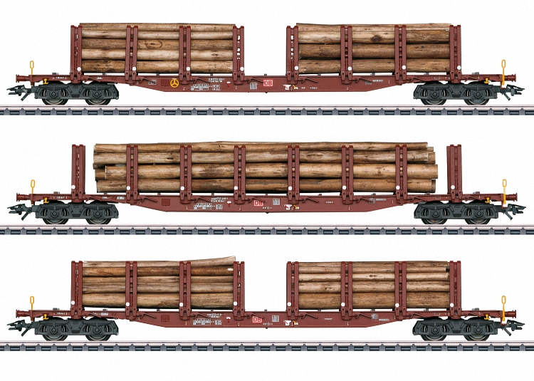 Wood Transport Stake Car Set