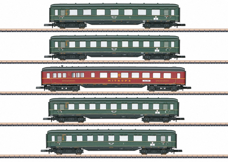 Express Train Skirted Passenger Car Set