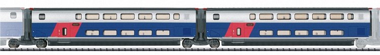 Add-On Car Set 1 for the TGV Euroduplex